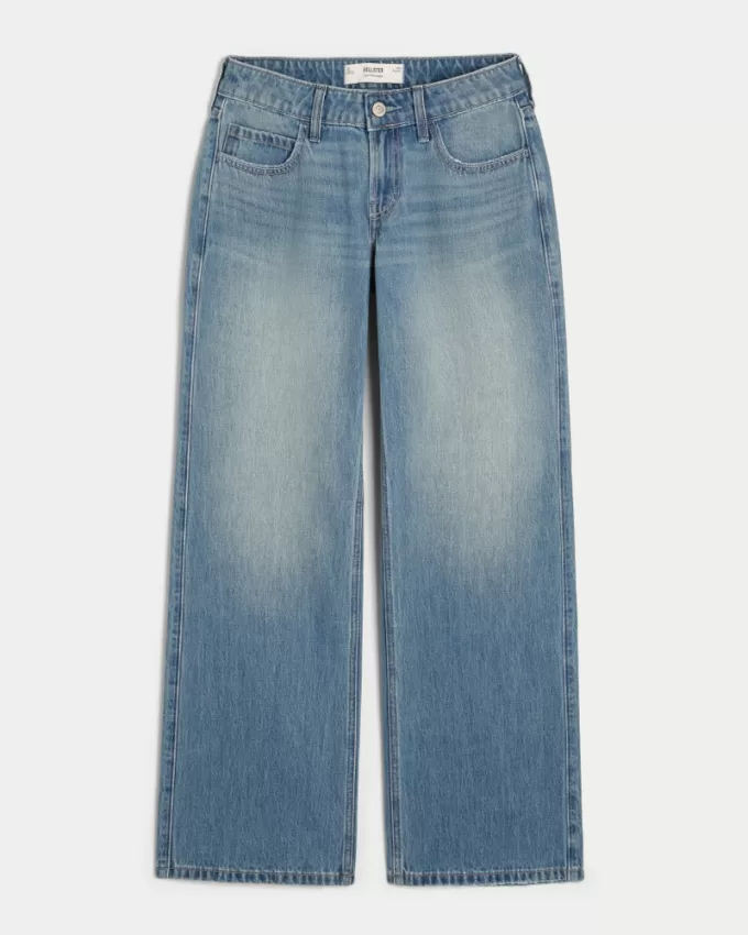 Low Rise Medium Wash Baggy Jeans,Low Rise Medium Wash Baggy Jeans Low Rise Medium Wash Baggy Jeans,Low Rise Medium Wash Baggy Jeans