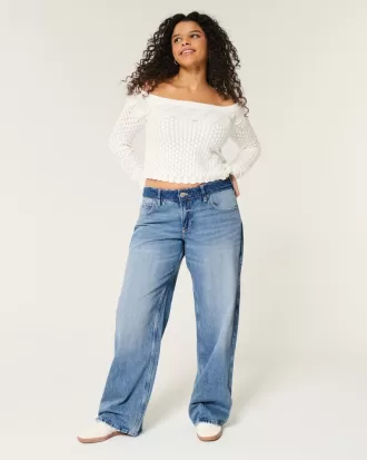 Low-Rise Medium Wash Baggy Jeans,Low-Rise Medium Wash Baggy Jeans Low-Rise Medium Wash Baggy Jeans,Low-Rise Medium Wash Baggy Jeans