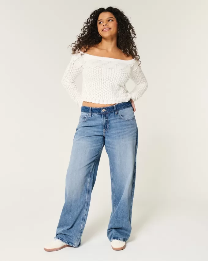 Low-Rise Medium Wash Baggy Jeans,Low-Rise Medium Wash Baggy Jeans Low-Rise Medium Wash Baggy Jeans,Low-Rise Medium Wash Baggy Jeans