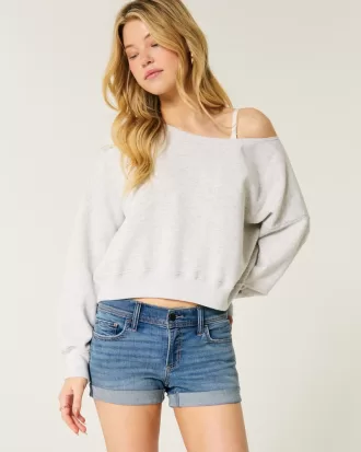 Low-Rise Medium Wash Denim Shortie Shorts,Low-Rise Medium Wash Denim Shortie Shorts Low-Rise Medium Wash Denim Shortie Shorts,Low-Rise Medium Wash Denim Shortie Shorts