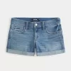 Low-Rise Medium Wash Denim Shorts,Low-Rise Medium Wash Denim Shorts Low-Rise Medium Wash Denim Shorts,Low-Rise Medium Wash Denim Shorts