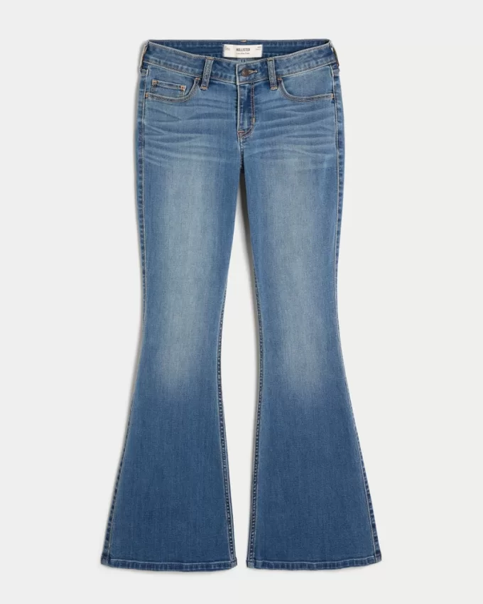 Low-Rise Medium Wash Flare Jeans,Low-Rise Medium Wash Flare Jeans Low-Rise Medium Wash Flare Jeans,Low-Rise Medium Wash Flare Jeans