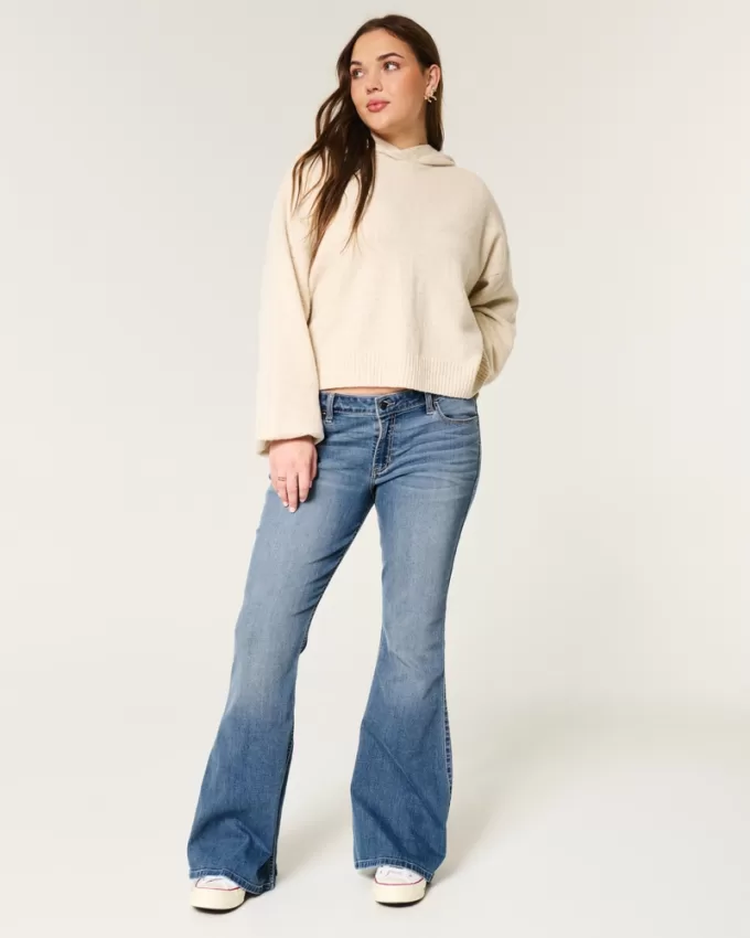 Low-Rise Medium Wash Flare Jeans,Low-Rise Medium Wash Flare Jeans Low-Rise Medium Wash Flare Jeans,Low-Rise Medium Wash Flare Jeans