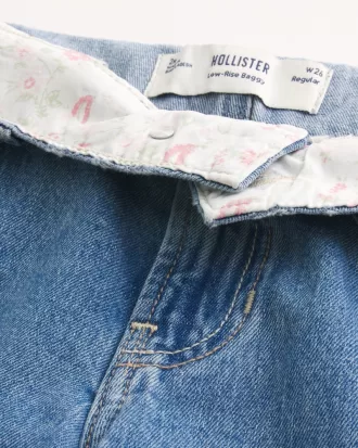 Low-Rise Medium Wash Foldover Waist Baggy Jean,Low-Rise Medium Wash Foldover Waist Baggy Jean Low-Rise Medium Wash Foldover Waist Baggy Jean,Low-Rise Medium Wash Foldover Waist Baggy Jean