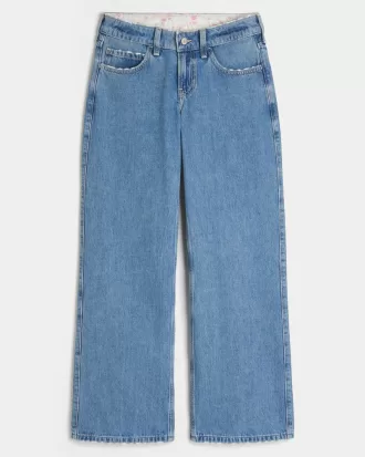 Low-Rise Medium Wash Foldover Waist Baggy Jean,Low-Rise Medium Wash Foldover Waist Baggy Jean Low-Rise Medium Wash Foldover Waist Baggy Jean,Low-Rise Medium Wash Foldover Waist Baggy Jean