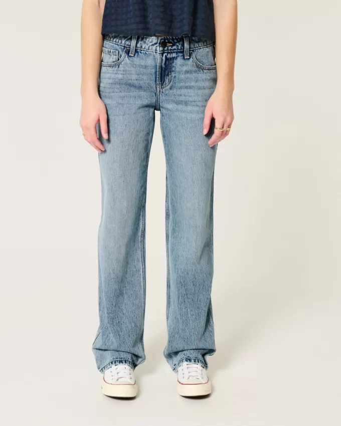 Low-Rise Medium Wash Loose Jeans,Low-Rise Medium Wash Loose Jeans Low-Rise Medium Wash Loose Jeans,Low-Rise Medium Wash Loose Jeans