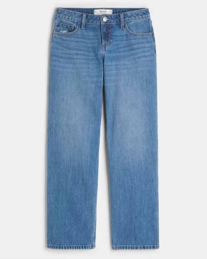 Low-Rise Medium Wash Loose Jeans,Low-Rise Medium Wash Loose Jeans Low-Rise Medium Wash Loose Jeans,Low-Rise Medium Wash Loose Jeans