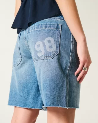 Low-Rise Medium Wash Number Graphic Baggy Jort,Low-Rise Medium Wash Number Graphic Baggy Jort Low-Rise Medium Wash Number Graphic Baggy Jort,Low-Rise Medium Wash Number Graphic Baggy Jort