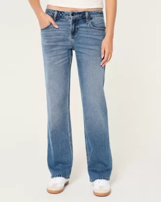 Low-Rise Medium Wash Relaxed Straight Jeans,Low-Rise Medium Wash Relaxed Straight Jeans Low-Rise Medium Wash Relaxed Straight Jeans,Low-Rise Medium Wash Relaxed Straight Jeans