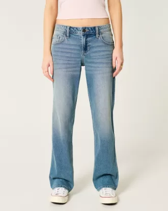Low-Rise Medium Wash Relaxed Straight Jeans,Low-Rise Medium Wash Relaxed Straight Jeans Low-Rise Medium Wash Relaxed Straight Jeans,Low-Rise Medium Wash Relaxed Straight Jeans