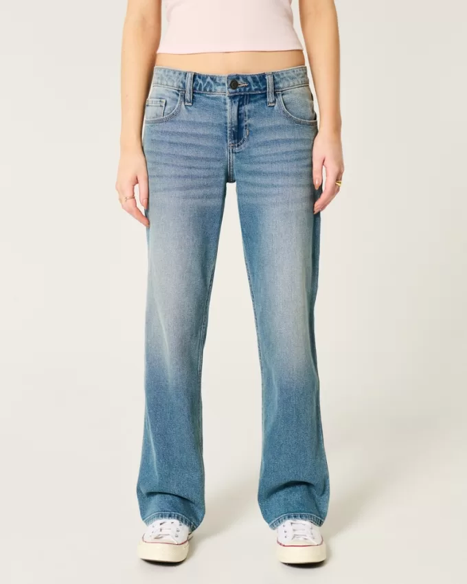 Low-Rise Medium Wash Relaxed Straight Jeans,Low-Rise Medium Wash Relaxed Straight Jeans Low-Rise Medium Wash Relaxed Straight Jeans,Low-Rise Medium Wash Relaxed Straight Jeans
