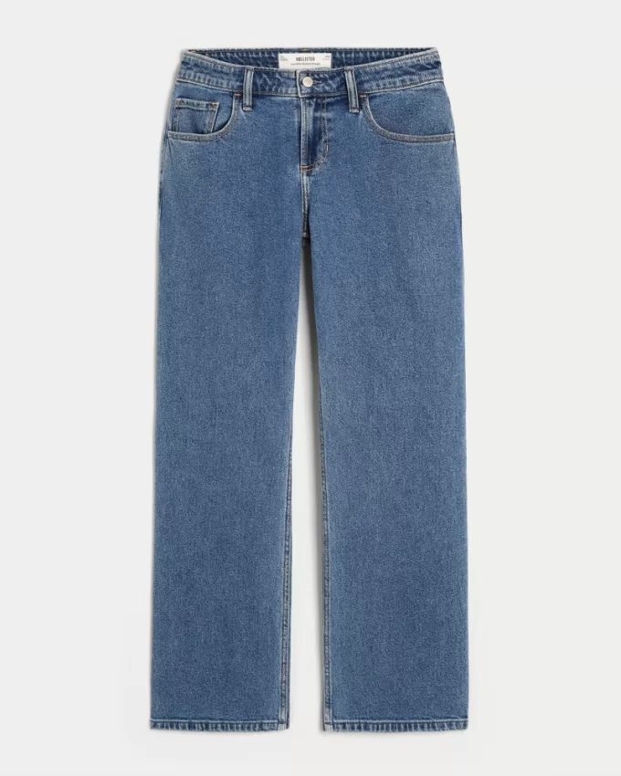 Low-Rise Medium Wash Relaxed Straight Jeans,Low-Rise Medium Wash Relaxed Straight Jeans Low-Rise Medium Wash Relaxed Straight Jeans,Low-Rise Medium Wash Relaxed Straight Jeans