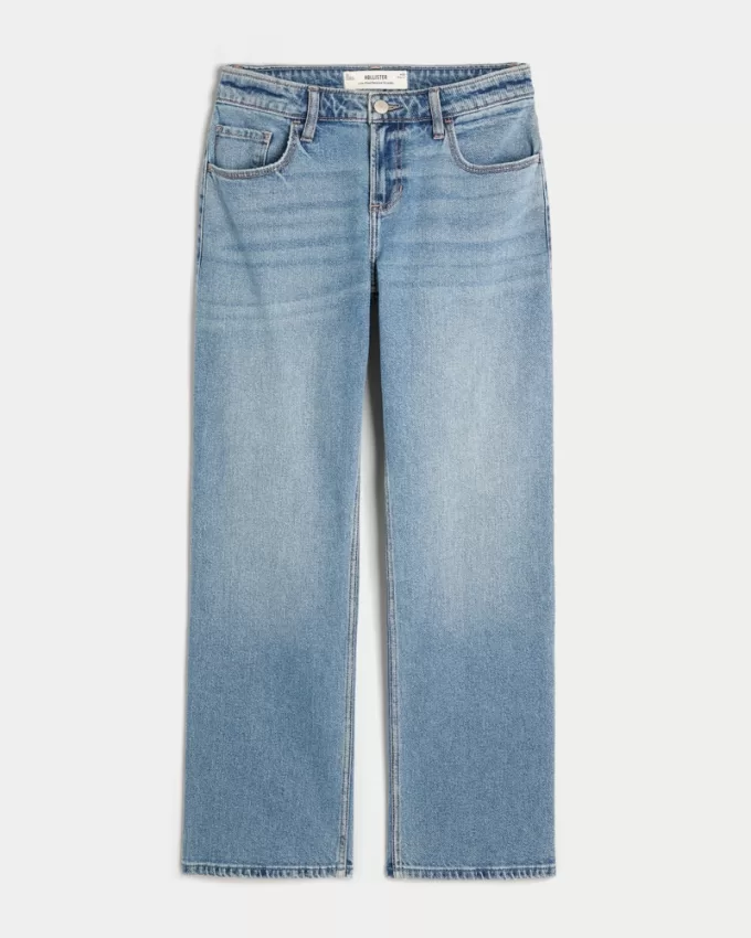 Low-Rise Medium Wash Relaxed Straight Jeans,Low-Rise Medium Wash Relaxed Straight Jeans Low-Rise Medium Wash Relaxed Straight Jeans,Low-Rise Medium Wash Relaxed Straight Jeans