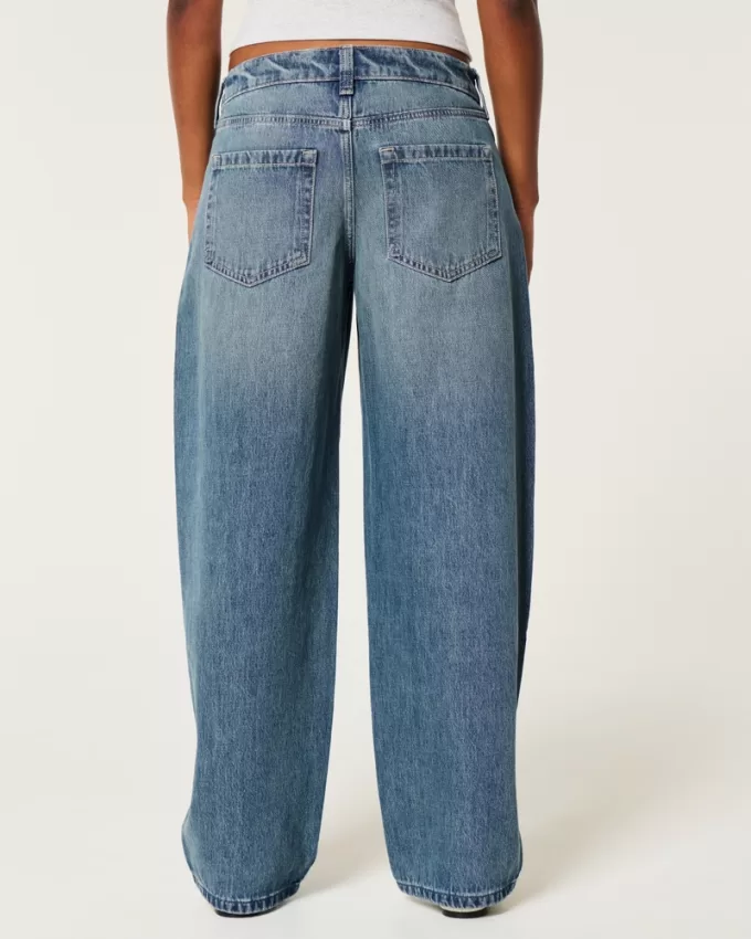 Low-Rise Medium Wash Tapered Baggy Jeans,Low-Rise Medium Wash Tapered Baggy Jeans Low-Rise Medium Wash Tapered Baggy Jeans,Low-Rise Medium Wash Tapered Baggy Jeans