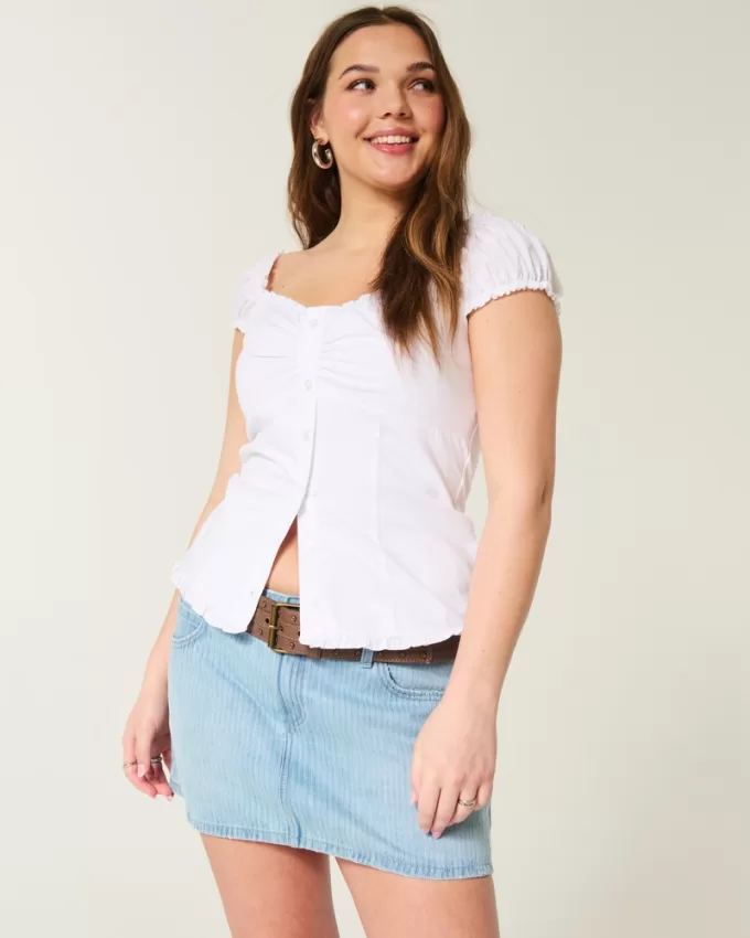 Low-Rise Railroad Stripe Denim Mini Skort,Low-Rise Railroad Stripe Denim Mini Skort Low-Rise Railroad Stripe Denim Mini Skort,Low-Rise Railroad Stripe Denim Mini Skort