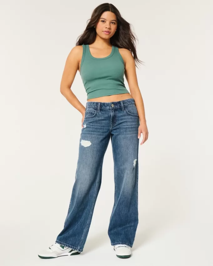 Low-Rise Ripped Dark Wash Baggy Jeans,Low-Rise Ripped Dark Wash Baggy Jeans Low-Rise Ripped Dark Wash Baggy Jeans,Low-Rise Ripped Dark Wash Baggy Jeans