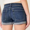 Low-Rise Ripped Dark Wash Denim Shortie Shorts,Low-Rise Ripped Dark Wash Denim Shortie Shorts Low-Rise Ripped Dark Wash Denim Shortie Shorts,Low-Rise Ripped Dark Wash Denim Shortie Shorts