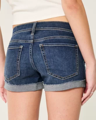 Low-Rise Ripped Dark Wash Denim Shortie Shorts,Low-Rise Ripped Dark Wash Denim Shortie Shorts Low-Rise Ripped Dark Wash Denim Shortie Shorts,Low-Rise Ripped Dark Wash Denim Shortie Shorts