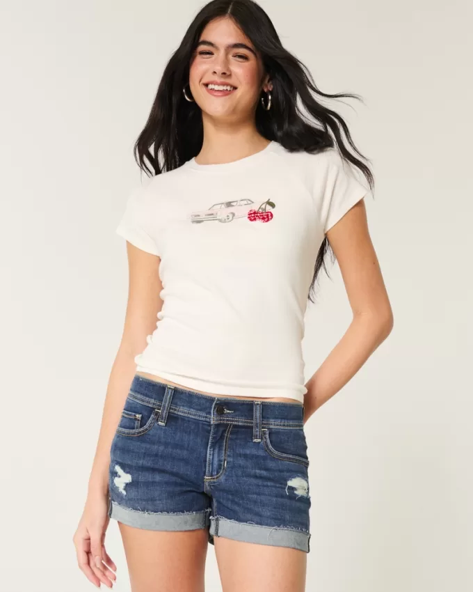 Low-Rise Ripped Dark Wash Denim Shortie Shorts,Low-Rise Ripped Dark Wash Denim Shortie Shorts Low-Rise Ripped Dark Wash Denim Shortie Shorts,Low-Rise Ripped Dark Wash Denim Shortie Shorts