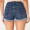 Low-Rise Ripped Dark Wash Denim Shorts,Low-Rise Ripped Dark Wash Denim Shorts Low-Rise Ripped Dark Wash Denim Shorts,Low-Rise Ripped Dark Wash Denim Shorts