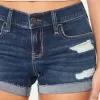 Low-Rise Ripped Dark Wash Denim Shorts,Low-Rise Ripped Dark Wash Denim Shorts Low-Rise Ripped Dark Wash Denim Shorts,Low-Rise Ripped Dark Wash Denim Shorts