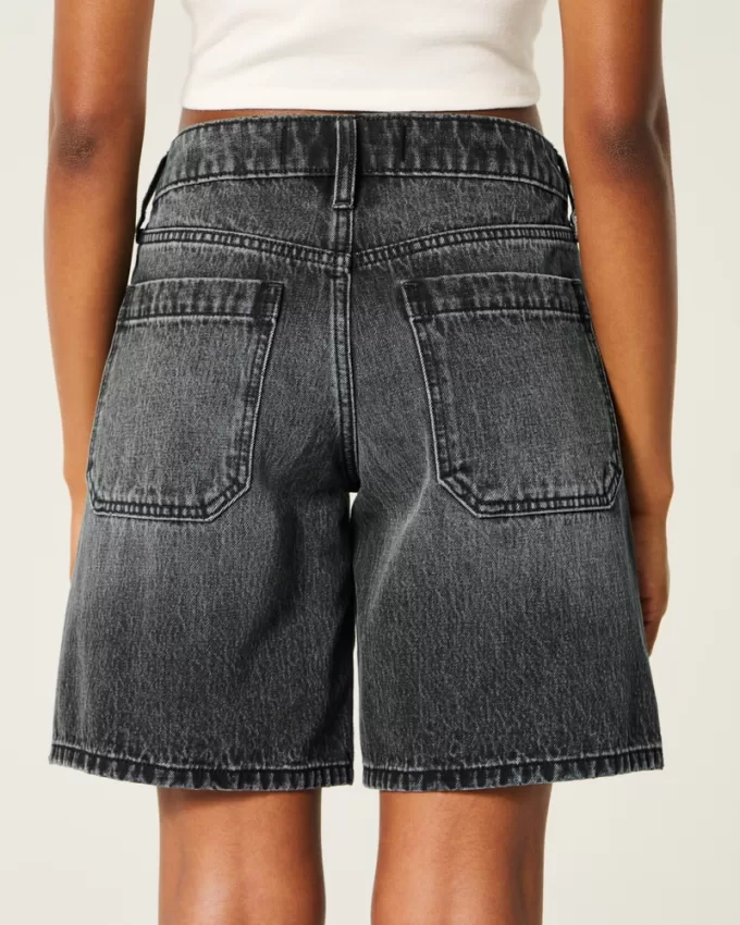 Low-Rise Washed Black Baggy Jort,Low-Rise Washed Black Baggy Jort Low-Rise Washed Black Baggy Jort,Low-Rise Washed Black Baggy Jort