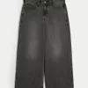 Low-Rise Washed Black Super Baggy Jeans,Low-Rise Washed Black Super Baggy Jeans