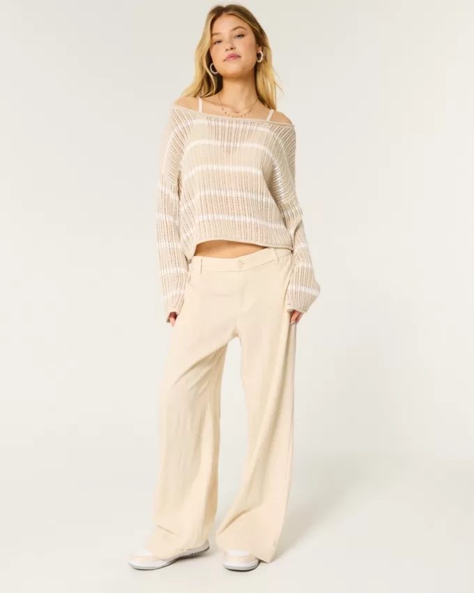 Low-Rise Wide-Leg Pants,Low-Rise Wide-Leg Pants Low-Rise Wide-Leg Pants,Low-Rise Wide-Leg Pants