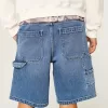 Medium Wash Baggy Painter Jean Shorts,Medium Wash Baggy Painter Jean Shorts Medium Wash Baggy Painter Jean Shorts,Medium Wash Baggy Painter Jean Shorts
