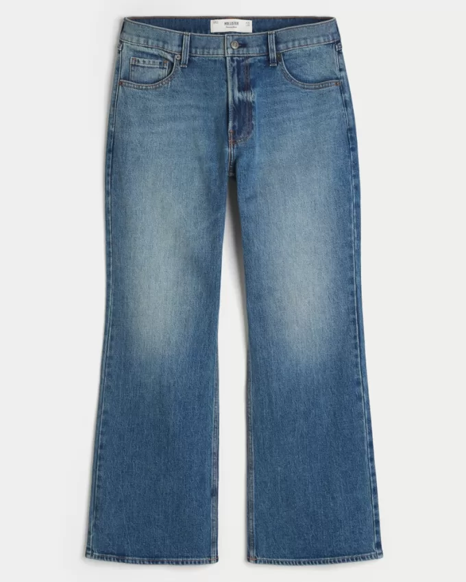 Medium Wash Relaxed Boot Jeans,Medium Wash Relaxed Boot Jeans