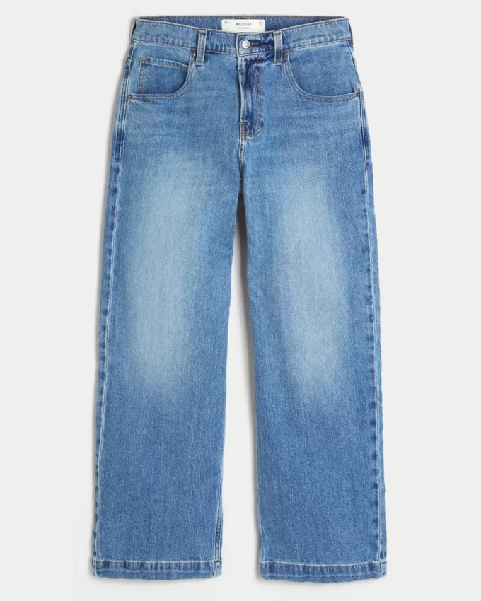 Medium Wash Super Baggy Jeans,Medium Wash Super Baggy Jeans