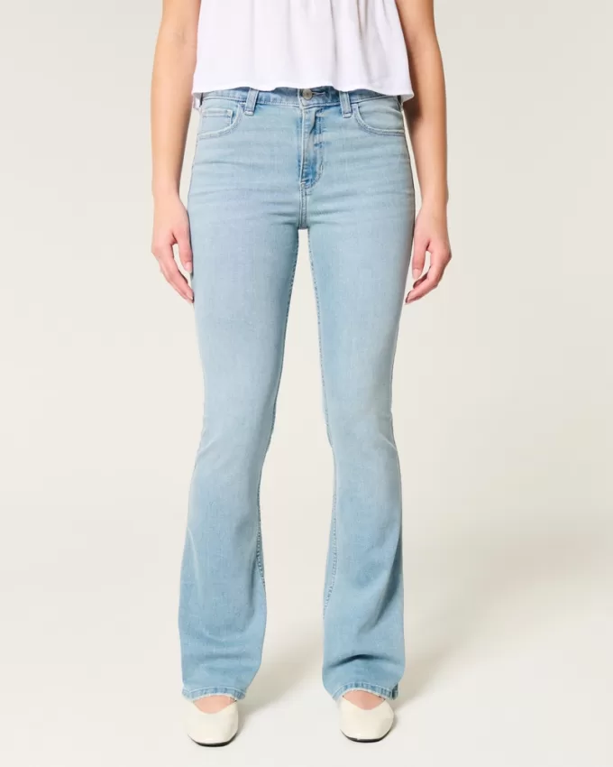 Mid-Rise Light Wash Boot Jeans,Mid-Rise Light Wash Boot Jeans