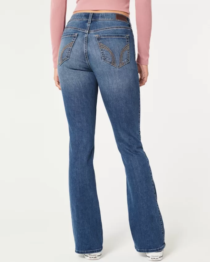 Mid-Rise Medium Wash Boot Jeans,Mid-Rise Medium Wash Boot Jeans Mid-Rise Medium Wash Boot Jeans,Mid-Rise Medium Wash Boot Jeans
