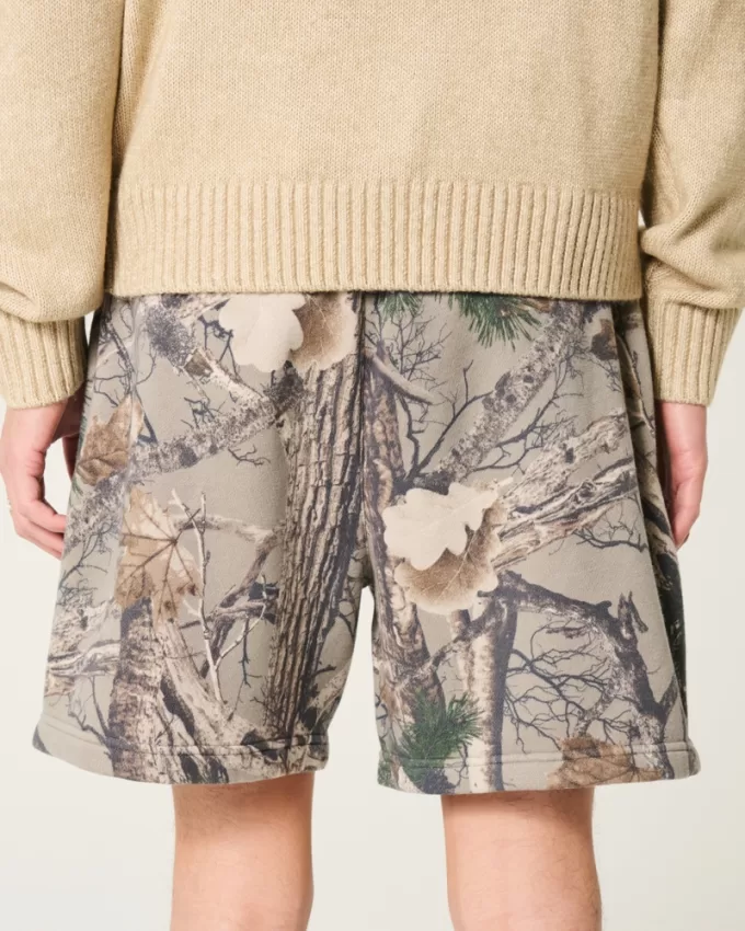 Mid-Thigh Camo Loose Fleece Shorts,Mid-Thigh Camo Loose Fleece Shorts Mid-Thigh Camo Loose Fleece Shorts,Mid-Thigh Camo Loose Fleece Shorts