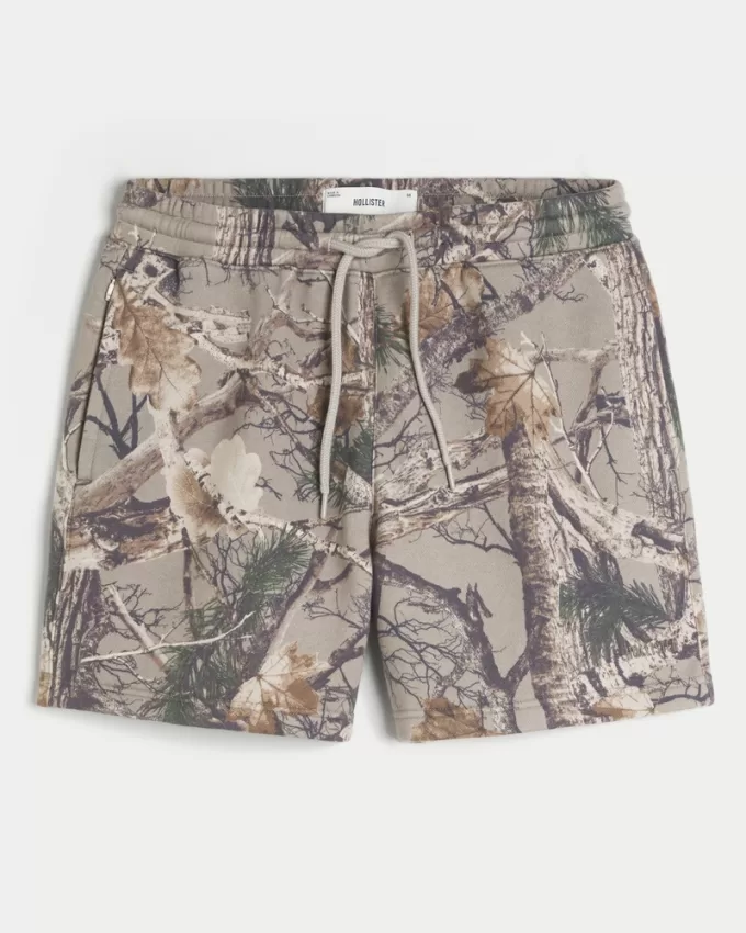 Mid-Thigh Camo Loose Fleece Shorts,Mid-Thigh Camo Loose Fleece Shorts Mid-Thigh Camo Loose Fleece Shorts,Mid-Thigh Camo Loose Fleece Shorts