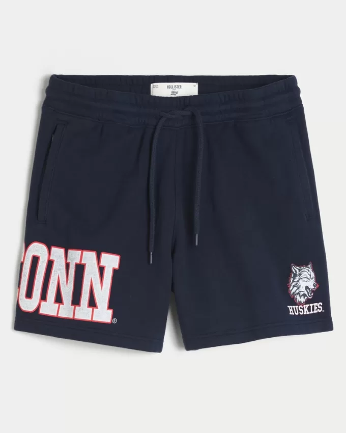 Mid-Thigh Fleece UConn Huskies Graphic Shorts,Mid-Thigh Fleece UConn Huskies Graphic Shorts Mid-Thigh Fleece UConn Huskies Graphic Shorts,Mid-Thigh Fleece UConn Huskies Graphic Shorts