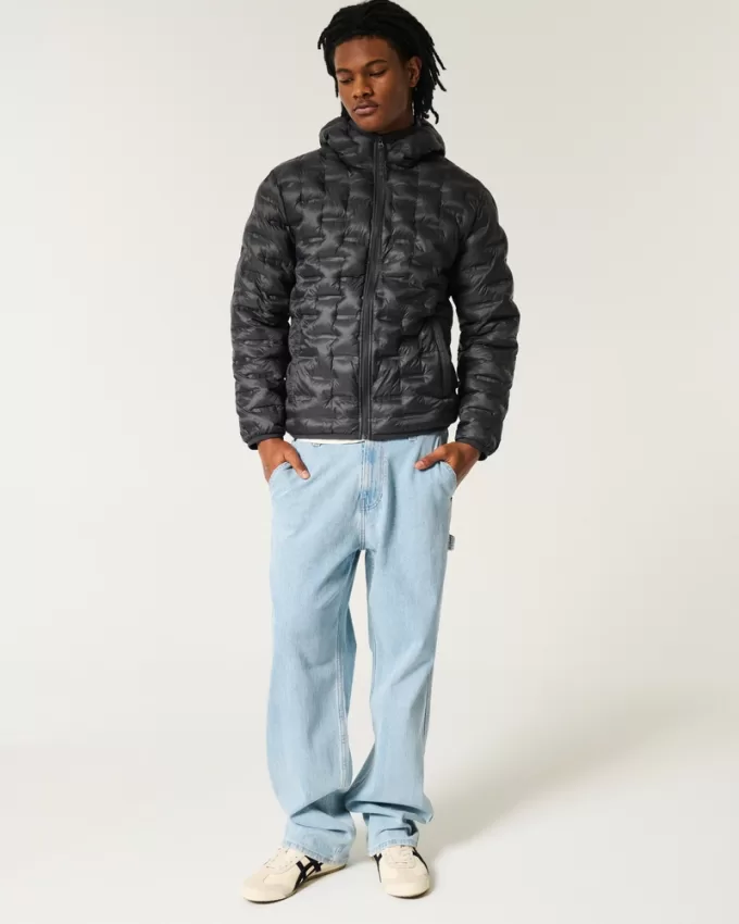 Mid-Weight Hooded Puffer Jacket,Mid-Weight Hooded Puffer Jacket Mid-Weight Hooded Puffer Jacket,Mid-Weight Hooded Puffer Jacket