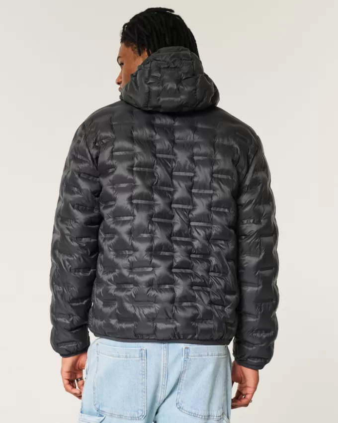 Mid-Weight Hooded Puffer Jacket,Mid-Weight Hooded Puffer Jacket Mid-Weight Hooded Puffer Jacket,Mid-Weight Hooded Puffer Jacket