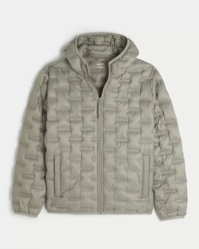 Mid-Weight Hooded Puffer Jacket,Mid-Weight Hooded Puffer Jacket Mid-Weight Hooded Puffer Jacket,Mid-Weight Hooded Puffer Jacket