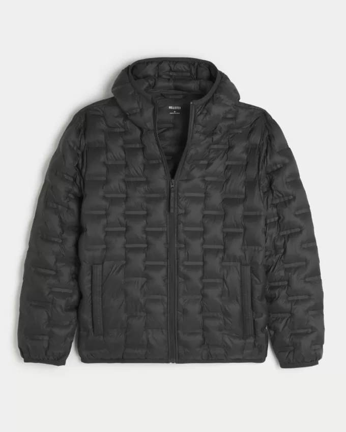 Mid-Weight Hooded Puffer Jacket,Mid-Weight Hooded Puffer Jacket Mid-Weight Hooded Puffer Jacket,Mid-Weight Hooded Puffer Jacket