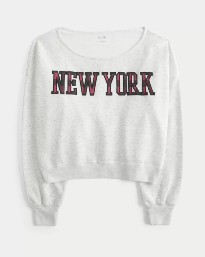 Mini New York Graphic Sweatshirt,Mini New York Graphic Sweatshirt Mini New York Graphic Sweatshirt,Mini New York Graphic Sweatshirt