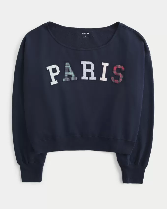 Mini Paris Graphic Sweatshirt,Mini Paris Graphic Sweatshirt Mini Paris Graphic Sweatshirt,Mini Paris Graphic Sweatshirt
