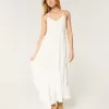 Mixed Fabric Crochet-Style Maxi Dress,Mixed Fabric Crochet-Style Maxi Dress Mixed Fabric Crochet-Style Maxi Dress,Mixed Fabric Crochet-Style Maxi Dress