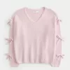 Off-the-Shoulder Bow Applique Sweater,Off-the-Shoulder Bow Applique Sweater Off-the-Shoulder Bow Applique Sweater,Off-the-Shoulder Bow Applique Sweater