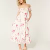 On/Off-the-Shoulder Drop-Waist Dress,On/Off-the-Shoulder Drop-Waist Dress On/Off-the-Shoulder Drop-Waist Dress,On/Off-the-Shoulder Drop-Waist Dress