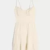 Open Back Linen Blend Mini Dress,Open Back Linen Blend Mini Dress Open Back Linen Blend Mini Dress,Open Back Linen Blend Mini Dress