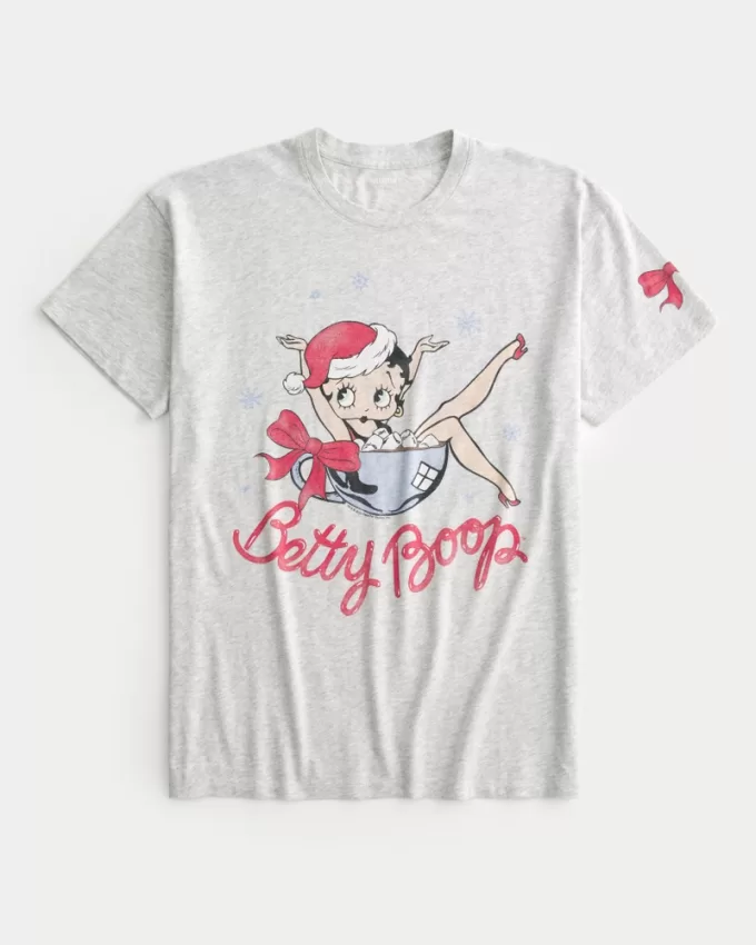 Oversized Betty Boop Graphic Tee,Oversized Betty Boop Graphic Tee Oversized Betty Boop Graphic Tee,Oversized Betty Boop Graphic Tee