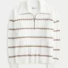 Oversized Cable-Knit Half-Zip Sweater,Oversized Cable-Knit Half-Zip Sweater Oversized Cable-Knit Half-Zip Sweater,Oversized Cable-Knit Half-Zip Sweater