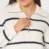 Oversized Cable-Knit Half-Zip Sweater,Oversized Cable-Knit Half-Zip Sweater Oversized Cable-Knit Half-Zip Sweater,Oversized Cable-Knit Half-Zip Sweater
