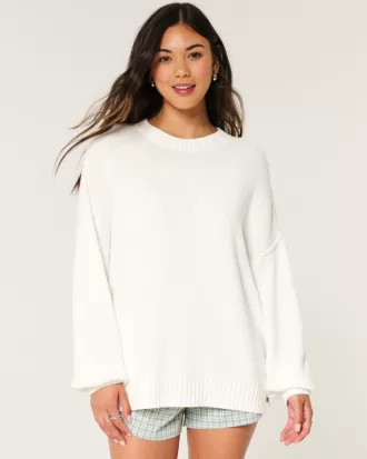 Oversized Crew Sweater,Oversized Crew Sweater Oversized Crew Sweater,Oversized Crew Sweater